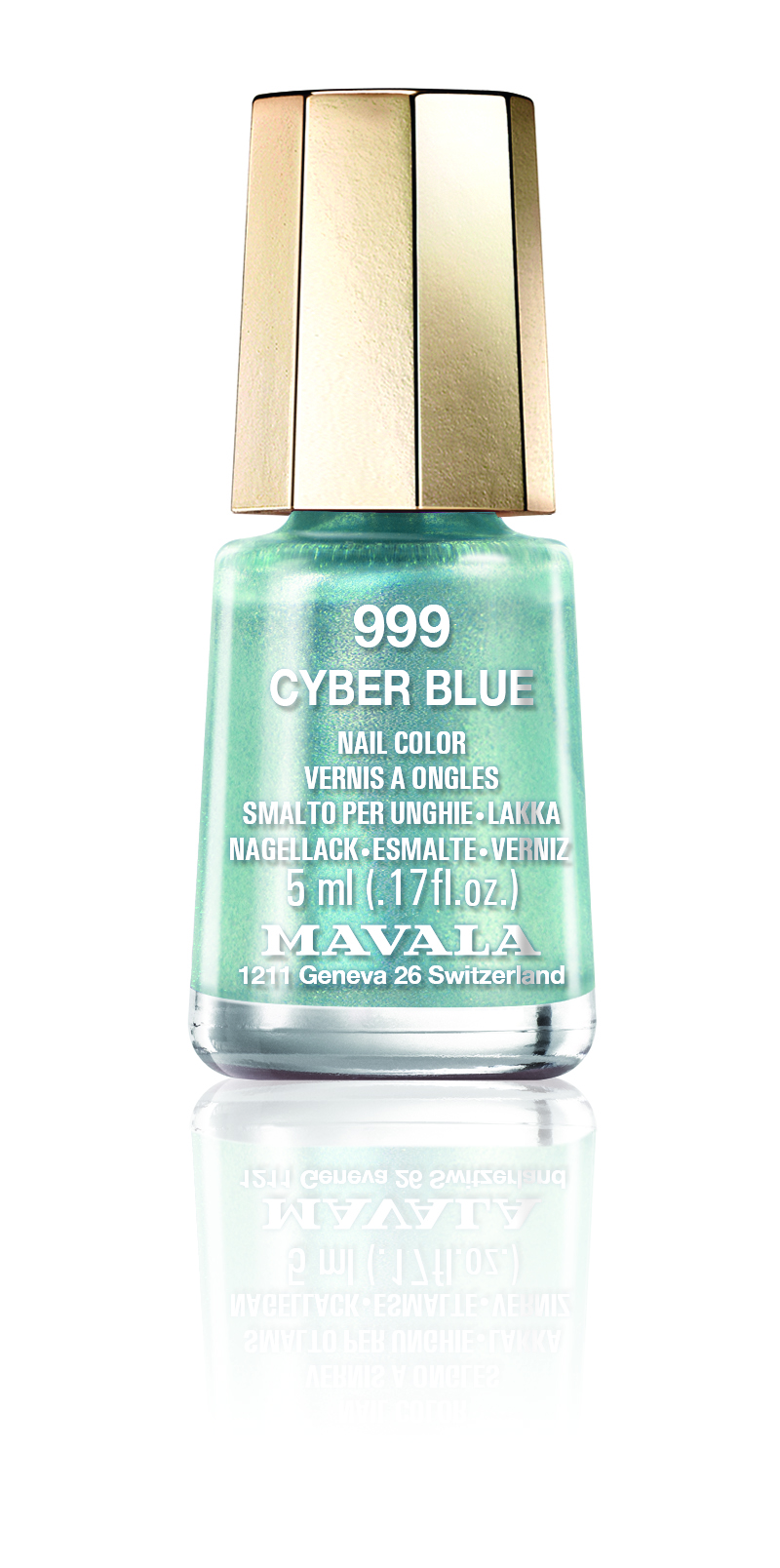 Mavala Cyber Blue nail polish